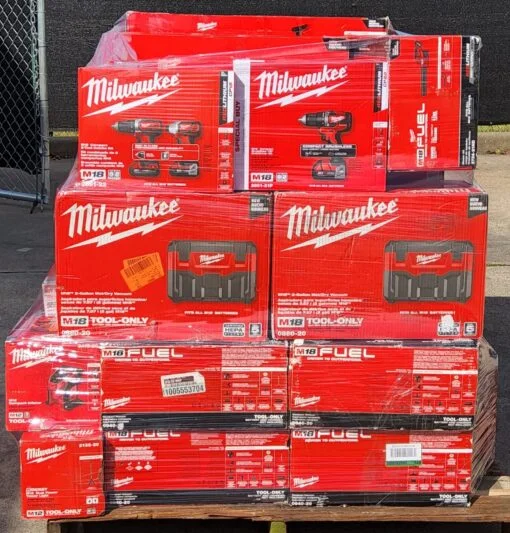 Milwaukee power tools liquidation pallets