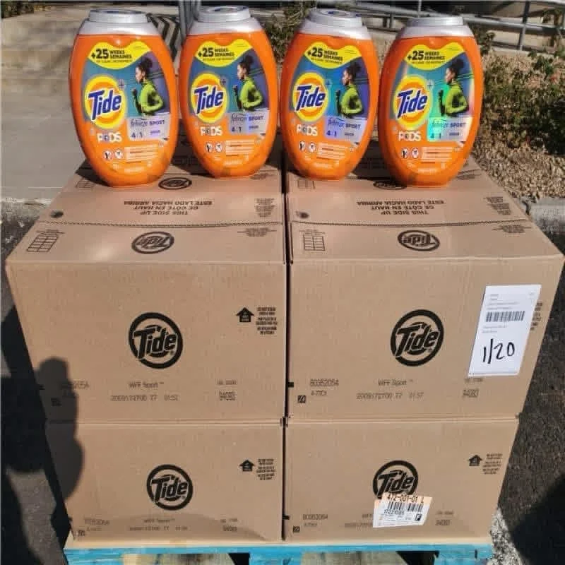 Wholesale laundry detergent pallets